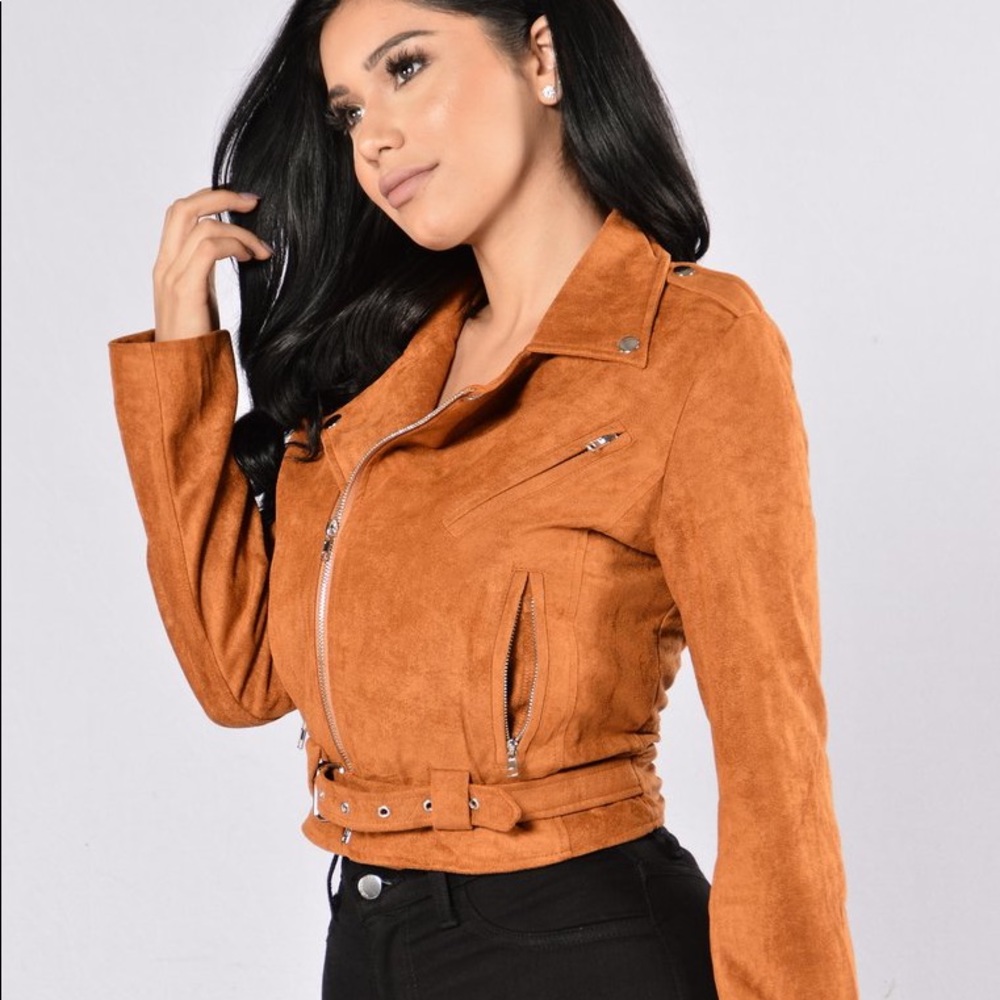 💕❤️😘NWT! SUEDE BELTED JACKET - RUST😘❤️💕 - Picture 2 of 6